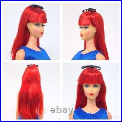 Vintage Barbie TNT OOAK Titian Auburn Red Hair Reroot Japan Mod Doll