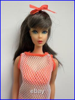 Vintage Barbie TNT Twist N Turn #1160 GoGo CoCo Dark Brunette Doll, BEAUTY