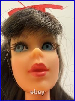 Vintage Barbie TNT Twist N Turn #1160 GoGo CoCo Dark Brunette Doll, BEAUTY