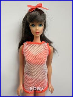 Vintage Barbie TNT Twist N Turn #1160 GoGo CoCo Dark Brunette Doll, BEAUTY