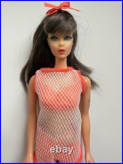 Vintage Barbie TNT Twist N Turn #1160 GoGo CoCo Dark Brunette Doll, BEAUTY
