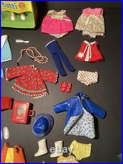 Vintage Barbie TUTTI Mattel Doll Box Clothes Shoes Case GOOD-EXC