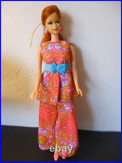 Vintage Barbie Titian Stacey doll TNT original Swimsuit and Mood Matchers #1792