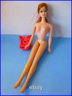 Vintage Barbie Titian Stacey doll TNT original Swimsuit and Mood Matchers #1792