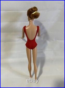Vintage Barbie Titian Swirl Ponytail 1964 Original face paint & Swimsuit Mattel