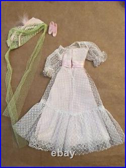 Vintage Barbie Truly Scrumptious 1969 Original Dress & Hat #1108 Vintage