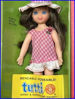 Vintage Barbie Tutti # 3550 Brownette In Original Box Mattel 1965 Japan