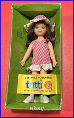 Vintage Barbie Tutti # 3550 Brownette In Original Box Mattel 1965 Japan