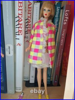 Vintage Barbie Twist'n Turn (1968) Japan, Mattel in Minty Sparkle Squares#1814