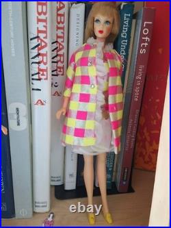 Vintage Barbie Twist'n Turn (1968) Japan, Mattel in Minty Sparkle Squares#1814