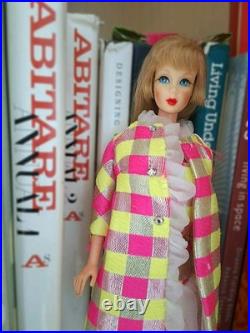 Vintage Barbie Twist'n Turn (1968) Japan, Mattel in Minty Sparkle Squares#1814