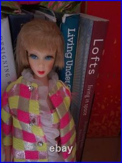 Vintage Barbie Twist'n Turn (1968) Japan, Mattel in Minty Sparkle Squares#1814