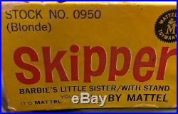 Vintage Beautiful Blonde Skipper #0950 In OSS New In Box Red JAPAN Shoes Mattel