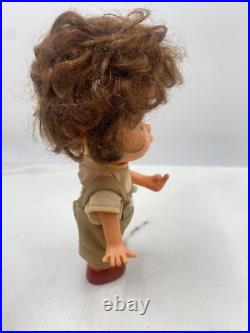 Vintage Big Eye Doll Kawaii Monchichi Style Japan Rubber Boy 7