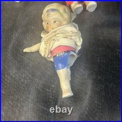 Vintage Bisque Doll Lot 1920s-30s All Marked JAPAN 7 Dolls 3-4 Painted SEE