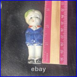 Vintage Bisque Doll Lot 1920s-30s All Marked JAPAN 7 Dolls 3-4 Painted SEE