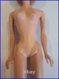 Vintage Blond Bubble Cut Barbie Doll with Red Swimsuit Mattel 1960's Japan