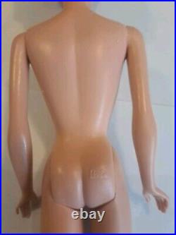 Vintage Blond Bubble Cut Barbie Doll with Red Swimsuit Mattel 1960's Japan