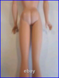 Vintage Blond Bubble Cut Barbie Doll with Red Swimsuit Mattel 1960's Japan