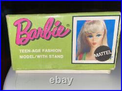 Vintage Blonde 1969 Standard Barbie Doll Mattel 1190 with Box MINT