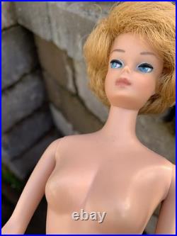Vintage Blonde Bubble Cut Barbie Japan Stamp Pretty Light Pale Face