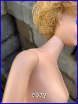 Vintage Blonde Bubble Cut Barbie Japan Stamp Pretty Light Pale Face