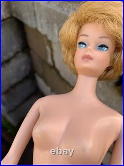 Vintage Blonde Bubble Cut Barbie Japan Stamp Pretty Light Pale Face