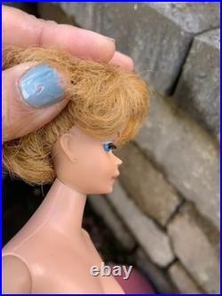 Vintage Blonde Bubble Cut Barbie Japan Stamp Pretty Light Pale Face