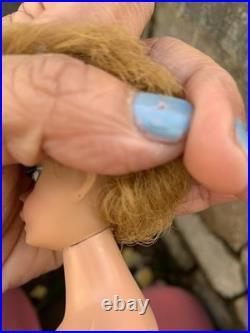 Vintage Blonde Bubble Cut Barbie Japan Stamp Pretty Light Pale Face