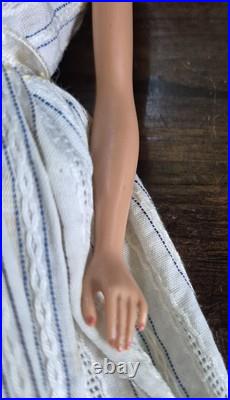 Vintage Blonde Bubblehead Barbie Early 60s Mattel's WithPale Lips & Japan On Foot Vintage Blonde Bubblehead Barbie Early 60s Mattel's WithPale Lips & Japan On Foot
