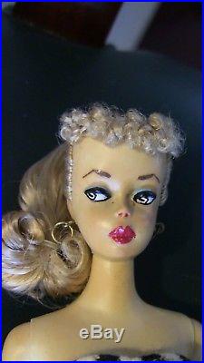 Vintage Blonde PONYTAIL #2 BARBIE OOAK Reroot Repaint face Rare Japan marking