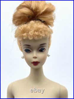 Vintage Blonde Ponytail # 3 Barbie Doll with Factory Updo/ Bun 1960s, EXQUISITE