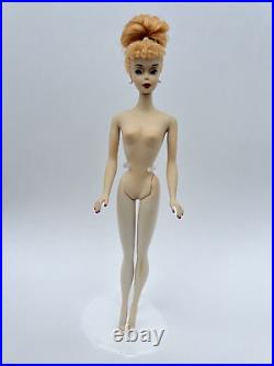 Vintage Blonde Ponytail # 3 Barbie Doll with Factory Updo/ Bun 1960s, EXQUISITE