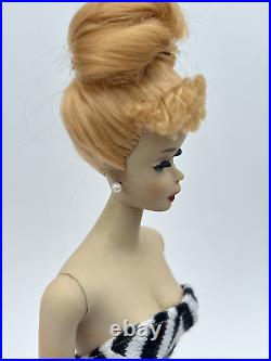 Vintage Blonde Ponytail # 3 Barbie Doll with Factory Updo/ Bun 1960s, EXQUISITE