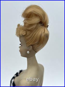 Vintage Blonde Ponytail # 3 Barbie Doll with Factory Updo/ Bun 1960s, EXQUISITE