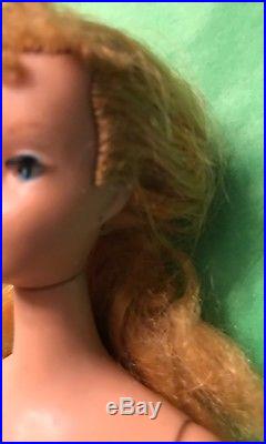Vintage Blonde Ponytail Zebra Suit Barbie Doll (Japan heel to toe)
