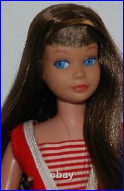 Vintage Brunette #1 Straight Leg Skipper Doll Original Box And Accessories