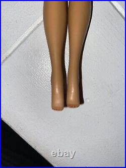Vintage Brunette #4 Ponytail Barbie Doll (1960) Swimsuit by Mattel JAPAN READ