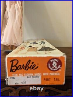 Vintage Brunette #5 Ponytail Barbie Dressed Box Doll 0965 Japanese EXCLUSIVE HTF