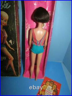 Vintage Brunette American Girl Barbie Doll 1965 With Box