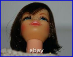Vintage Brunette Francie Friend Casey Doll Original Outfit And Earing