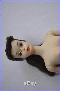 Vintage Brunette Ponytail Barbie Doll 3 Solid Body Rare Japan Box Stamp