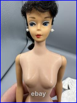 Vintage Brunette Ponytail Barbie Doll Very Nice Condition
