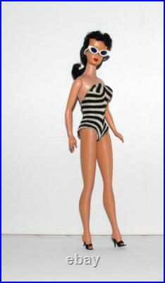 Vintage Brunette Ponytail Barbie Doll Very Nice Condition