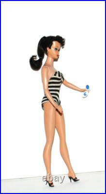 Vintage Brunette Ponytail Barbie Doll Very Nice Condition