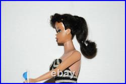 Vintage Brunette Ponytail Barbie Doll Very Nice Condition