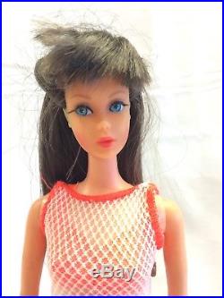 Vintage Brunette Twist N Turn Barbie Doll Dark Brunette Made in Japan