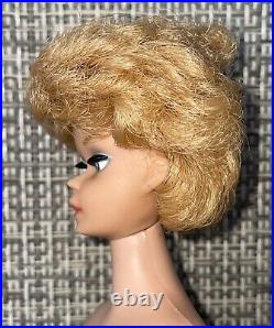 Vintage Bubblecut Barbie Blonde Coral Lips