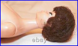 Vintage Bubblecut Barbie Mattel #850 Raven Hair Coral Lips Nice Condition