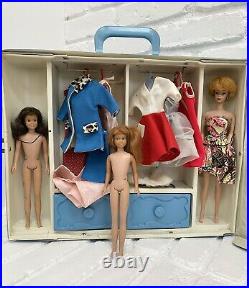 Vintage Bubblecut Barbie Skipper Skooter with Clothes and Case Titian Hair Japan